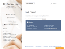 Tablet Screenshot of drsamuellee.com